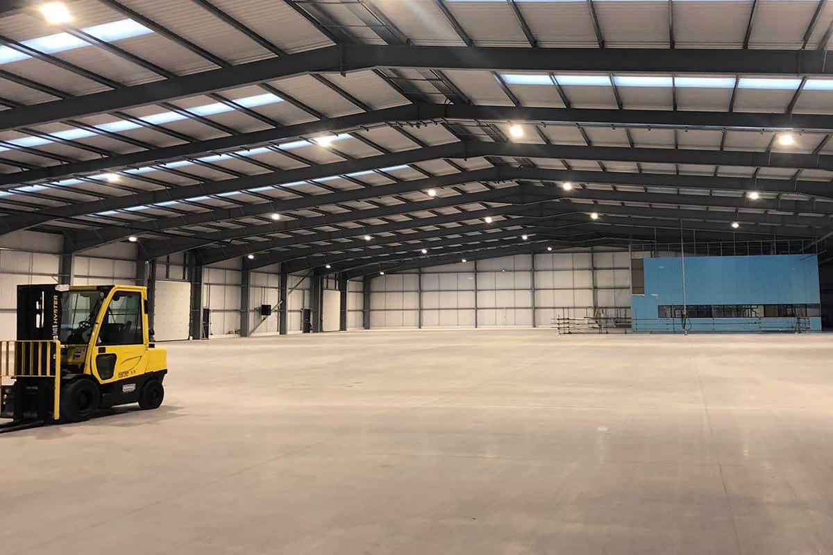 Orthoplastics production facility prior to the new resin flooring