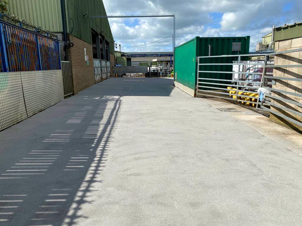 The ramp at Woodhouse Bros slaughterhouse